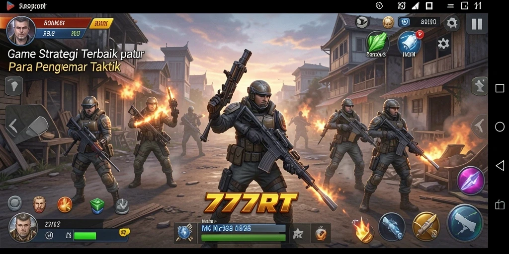Tampilan gameplay 777RT yang strategis dan menarik.