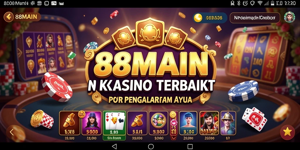 Tampilan gameplay seru di aplikasi Kasino 88MAIN.