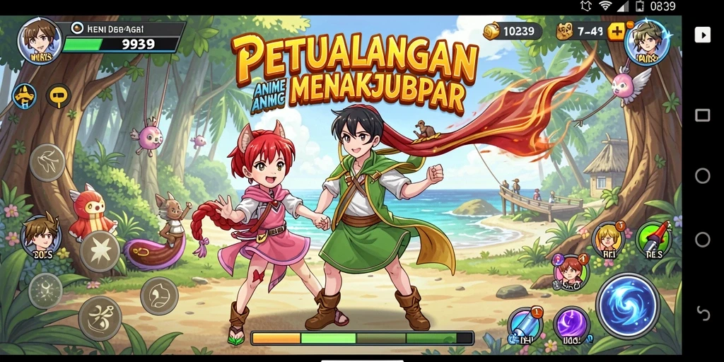 Tampilan gameplay dari 9939 yang penuh aksi dan petualangan.