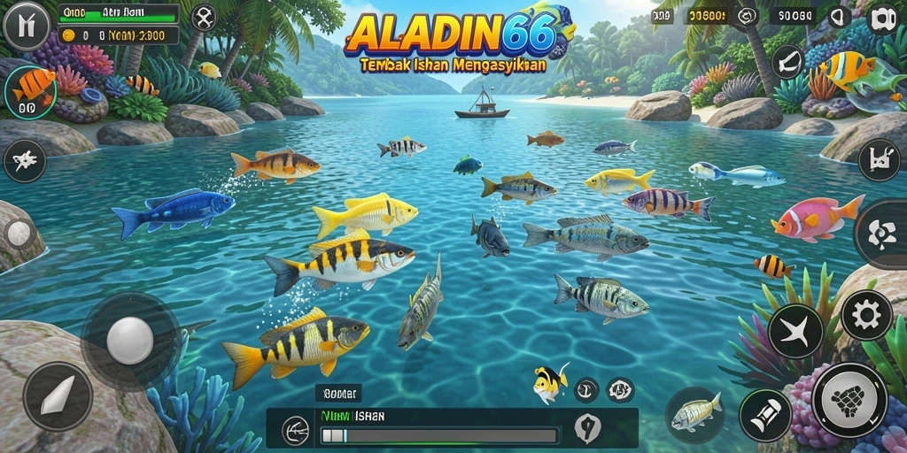 Tampilan screenshot ALADIN66 menampilkan keseruan menangkap ikan.