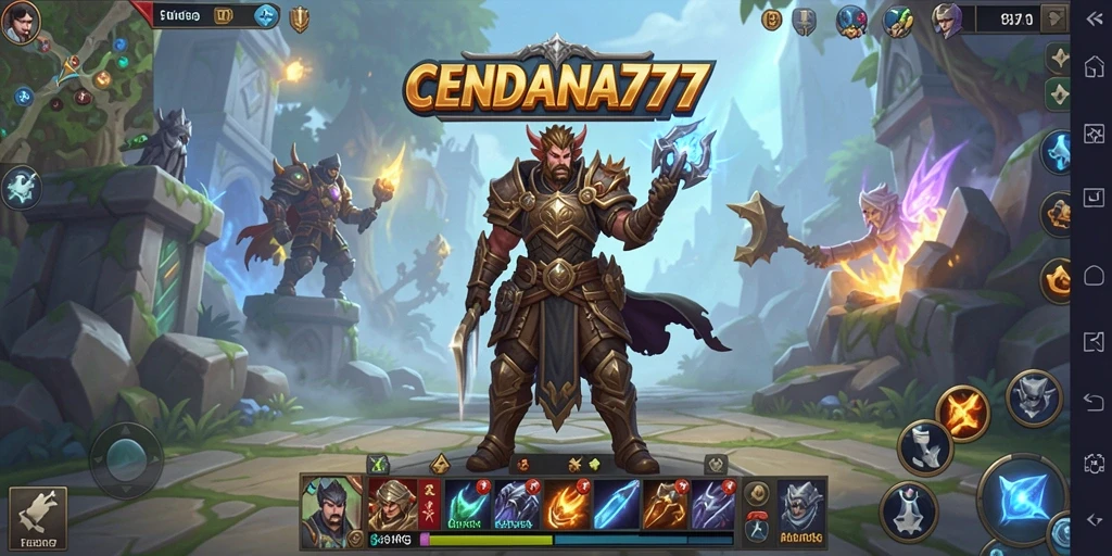 Tampilan dinamis dalam gameplay epik di CENDANA777.