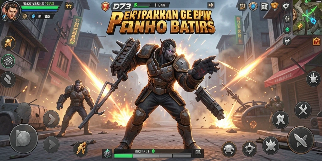 Tangkapan layar menampilkan aksi pertarungan seru di D73.