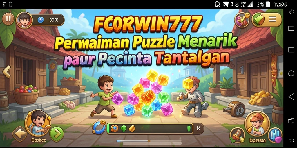 Tampilan seru gameplay FORWIN77 yang menantang.