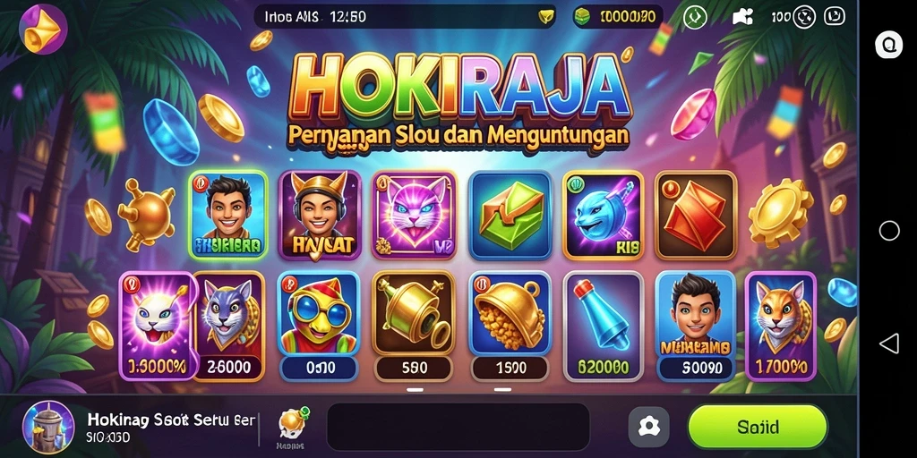 Tampilan utama HOKIRAJA dengan gameplay Slot yang mengasyikkan.