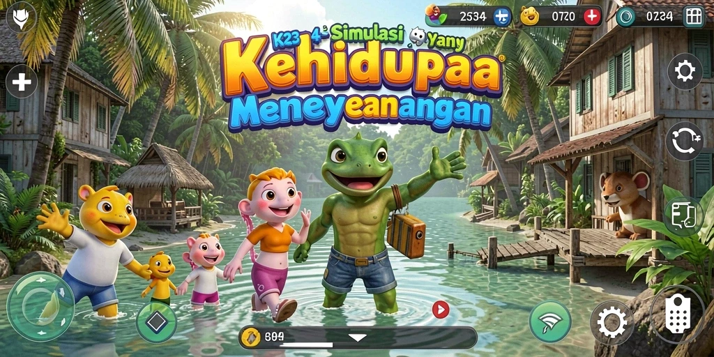 Screenshot permainan K234 menampilkan gameplay simulasi yang menarik dan interaktif.