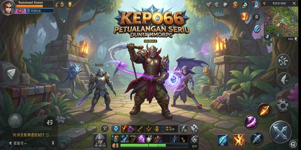 Screenshot utama KEPO66 menunjukkan aksi seru dalam dunia MMORPG.