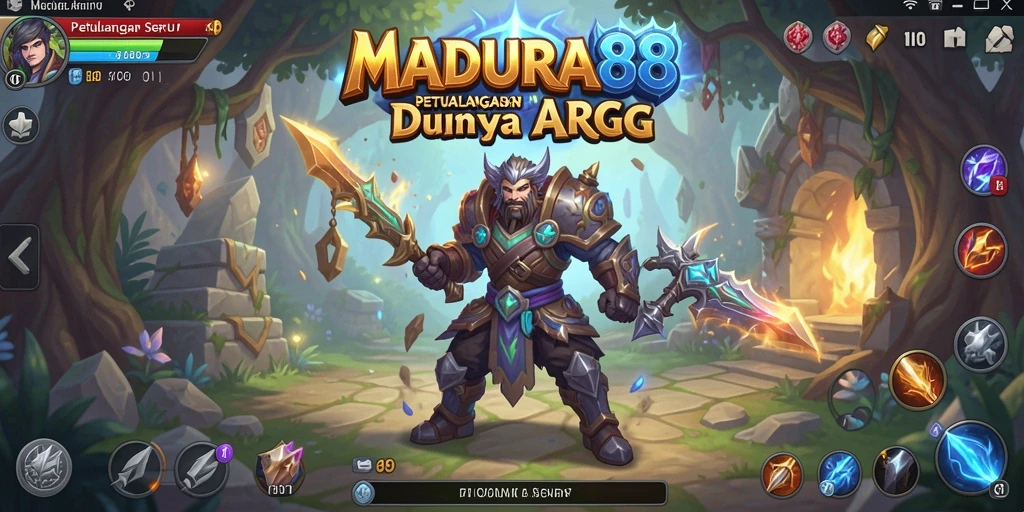 Tampilan utama gameplay MADURA88 dalam dunia ARPG yang penuh aksi.