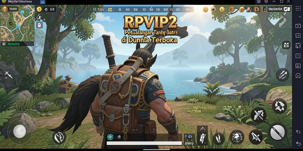 Gameplay RPVIP2 yang menampilkan eksplorasi dunia terbuka.