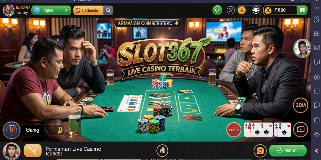 Tampilan gameplay Live Casino yang menarik dan interaktif dari SLOT367.