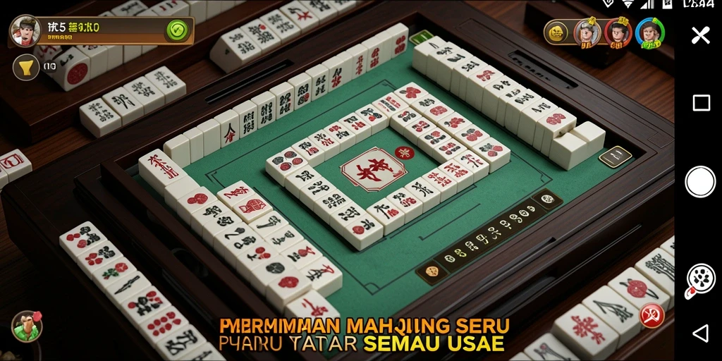 Tampilan gameplay menarik dari VC5 dalam permainan Mahjong.