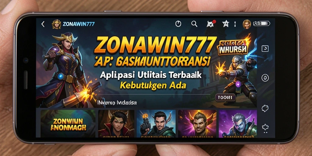 Tampilan antarmuka <strong>ZONAWIN777</strong> yang bersih dan fungsional.